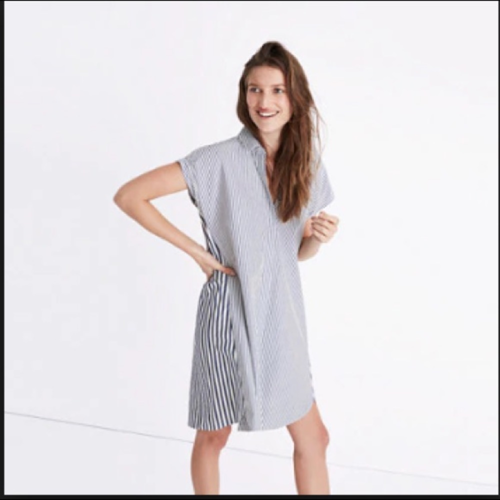 Madewell Striped T-shirt Dress